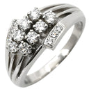 ミキモト MIKIMOTO ダイヤモンド リング プラチナシルバー Pt950 ダイヤモンド リング 指輪 MIKIMOTO 0.46ct Pt950 PT 12号