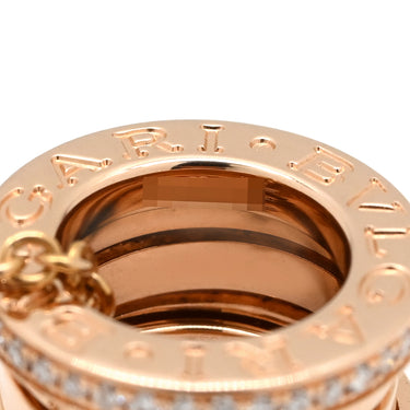 ブルガリ BVLGARI ビーゼロワン ダイヤ 350052 ピンクゴールド K18PG ダイヤモンド ネックレス B-zero1 ペンダント 18K 750PG