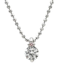 タサキ TASAKI ダイヤペンダント プラチナシルバー Pt900 ダイヤモンド 色石 Pt850(チェーン) ネックレス Pt900×Pt850 ダイヤ ラウンドブリリアントカット