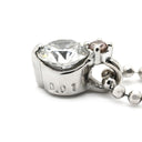 タサキ TASAKI ダイヤペンダント プラチナシルバー Pt900 ダイヤモンド 色石 Pt850(チェーン) ネックレス Pt900×Pt850 ダイヤ ラウンドブリリアントカット