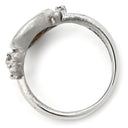 真々田誠次 Seiji Art Jewelry ボルダーオパール ダイヤ ブルー×プラチナシルバー Pt900 ボルダーオパール ダイヤモンド リング 指輪 Pt900 遊色 プレイオブカラー フリーシェイプ ハンドメイド 13号