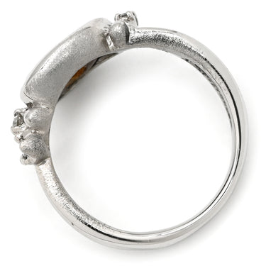 真々田誠次 Seiji Art Jewelry ボルダーオパール ダイヤ ブルー×プラチナシルバー Pt900 ボルダーオパール ダイヤモンド リング 指輪 Pt900 遊色 プレイオブカラー フリーシェイプ ハンドメイド 13号