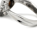 真々田誠次 Seiji Art Jewelry ボルダーオパール ダイヤ ブルー×プラチナシルバー Pt900 ボルダーオパール ダイヤモンド リング 指輪 Pt900 遊色 プレイオブカラー フリーシェイプ ハンドメイド 13号