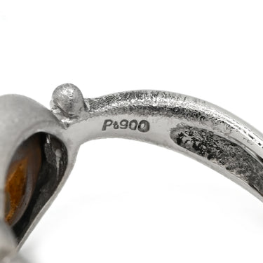 真々田誠次 Seiji Art Jewelry ボルダーオパール ダイヤ ブルー×プラチナシルバー Pt900 ボルダーオパール ダイヤモンド リング 指輪 Pt900 遊色 プレイオブカラー フリーシェイプ ハンドメイド 13号