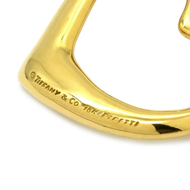 ティファニー Tiffany & Co オープンハート ラージサイズ イエローゴールド K18YG ネックレス T＆Co. イエローゴールド Au750 18K エルサペレッティ