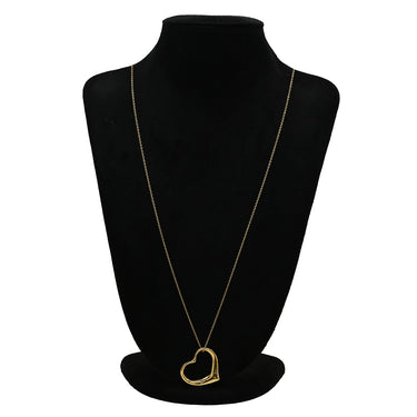 ティファニー Tiffany & Co オープンハート ラージサイズ イエローゴールド K18YG ネックレス T＆Co. イエローゴールド Au750 18K エルサペレッティ