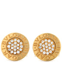 ブルガリ BVLGARI ブルガリブルガリ カフリンクス イエローゴールド K18YG ダイヤモンド カフス Au750 18K 18金 パヴェダイヤ サークル