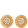 ブルガリ BVLGARI ブルガリブルガリ カフリンクス イエローゴールド K18YG ダイヤモンド カフス Au750 18K 18金 パヴェダイヤ サークル