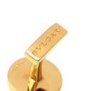 ブルガリ BVLGARI ブルガリブルガリ カフリンクス イエローゴールド K18YG ダイヤモンド カフス Au750 18K 18金 パヴェダイヤ サークル