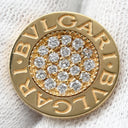 ブルガリ BVLGARI ブルガリブルガリ カフリンクス イエローゴールド K18YG ダイヤモンド カフス Au750 18K 18金 パヴェダイヤ サークル