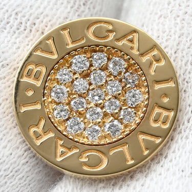 ブルガリ BVLGARI ブルガリブルガリ カフリンクス イエローゴールド K18YG ダイヤモンド カフス Au750 18K 18金 パヴェダイヤ サークル
