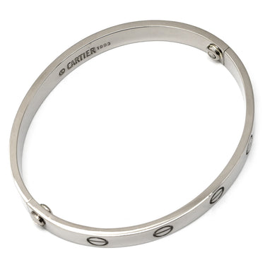 カルティエ Cartier LOVE ラブブレスレット 旧型 ホワイトゴールド K18WG #16 ブレスレット 750WG 18K 18金 バングル