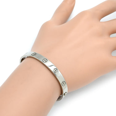 カルティエ Cartier LOVE ラブブレスレット 旧型 ホワイトゴールド K18WG #16 ブレスレット 750WG 18K 18金 バングル