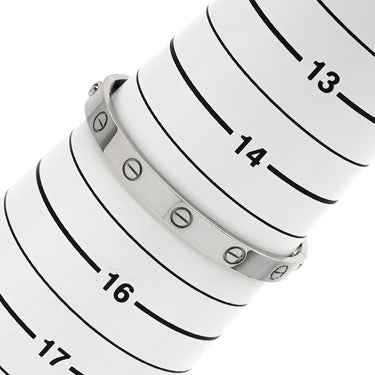カルティエ Cartier LOVE ラブブレスレット 旧型 ホワイトゴールド K18WG #16 ブレスレット 750WG 18K 18金 バングル