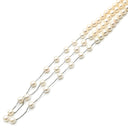 TASAKI TASAKI ナイアガラ パールホワイト×ホワイトゴールド K18WG パール ネックレス 真珠 K18WG 3連 パールロングネックレス 瀑布