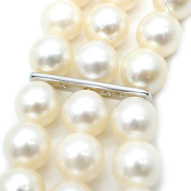 TASAKI TASAKI ナイアガラ パールホワイト×ホワイトゴールド K18WG パール ネックレス 真珠 K18WG 3連 パールロングネックレス 瀑布
