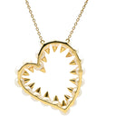 タサキ TASAKI デインジャー ハート ダイヤ パールホワイト×イエローゴールド K18YG パール ダイヤモンド ネックレス danger heart 750YG