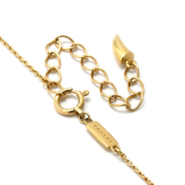 タサキ TASAKI デインジャー ハート ダイヤ パールホワイト×イエローゴールド K18YG パール ダイヤモンド ネックレス danger heart 750YG