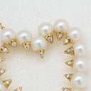 タサキ TASAKI デインジャー ハート ダイヤ パールホワイト×イエローゴールド K18YG パール ダイヤモンド ネックレス danger heart 750YG