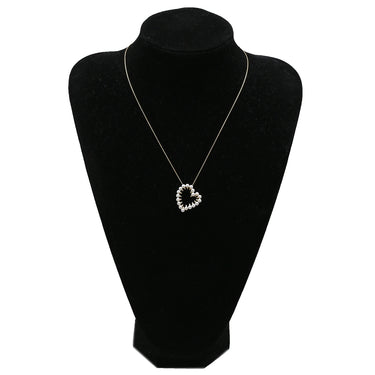 タサキ TASAKI デインジャー ハート ダイヤ パールホワイト×イエローゴールド K18YG パール ダイヤモンド ネックレス danger heart 750YG