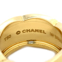 シャネル CHANEL ココクラッシュ ダイヤ ラージモデル J13162 イエローゴールド K18YG ダイヤモンド #T50(JP10) リング 指輪 18K 750 YG パヴェ 10号