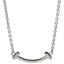 ティファニー Tiffany & Co Tスマイル ミニ マイクロ ピンク×ホワイトゴールド K18WG ピンクサファイア ネックレス T&Co. T smile Au750 18K ピンクサファイア