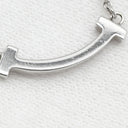 ティファニー Tiffany & Co Tスマイル ミニ マイクロ ピンク×ホワイトゴールド K18WG ピンクサファイア ネックレス T&Co. T smile Au750 18K ピンクサファイア