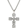 ブルガリ BVLGARI ルチア ラテンクロス ペンダント ホワイトゴールド K18WG ダイヤモンド ネックレス Au750 18K 18金 ダイヤ 十字架