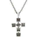 ブルガリ BVLGARI ルチア ラテンクロス ペンダント ホワイトゴールド K18WG ダイヤモンド ネックレス Au750 18K 18金 ダイヤ 十字架