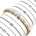 ティファニー Tiffany & Co ハードウェア スモール リンク ピンクゴールド K18PG ブレスレット エクストララージ T&Co. Au750 18K 18金