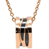 ブルガリ BVLGARI ビーゼロワン レジェンド CL858532 ピンクゴールド×ブラック K18PG セラミック ネックレス B-zero1 K18PG Au750 18K 18金 黒セラミック
