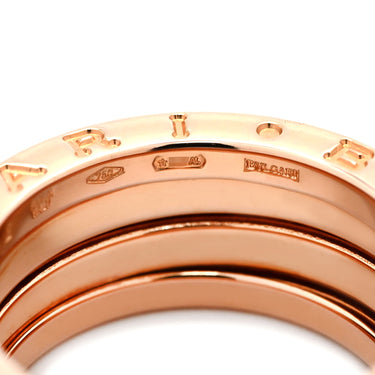 ブルガリ BVLGARI ビーゼロワン B-zero1 3バンド ピンクゴールド K18PG #52(JP12) リング 指輪 BVLGARI 18K PG Au750 18K 18金 11.5号