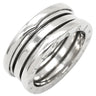 ブルガリ BVLGARI ビーゼロワン B-zero1 2バンドリング ホワイトゴールド K18WG #58(JP18) リング 指輪 Au750 18K 18金 WG 16.5号