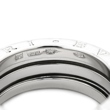 ブルガリ BVLGARI ビーゼロワン B-zero1 2バンドリング ホワイトゴールド K18WG #58(JP18) リング 指輪 Au750 18K 18金 WG 16.5号