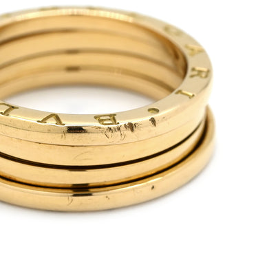 ブルガリ BVLGARI ビーゼロワン B-zero1 2バンドリング イエローゴールド K18YG #63(JP23) リング 指輪 750 18金 AU750 21.5号