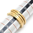 ブルガリ BVLGARI ビーゼロワン B-zero1 2バンドリング イエローゴールド K18YG #63(JP23) リング 指輪 750 18金 AU750 21.5号