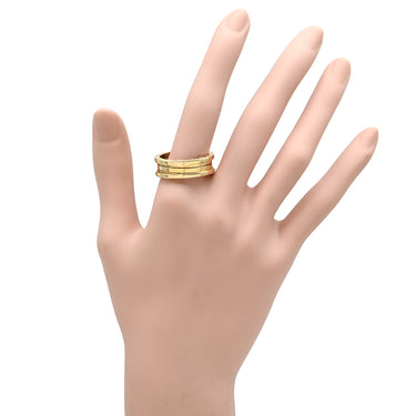 ブルガリ BVLGARI ビーゼロワン B-zero1 2バンドリング イエローゴールド K18YG #63(JP23) リング 指輪 750 18金 AU750 21.5号