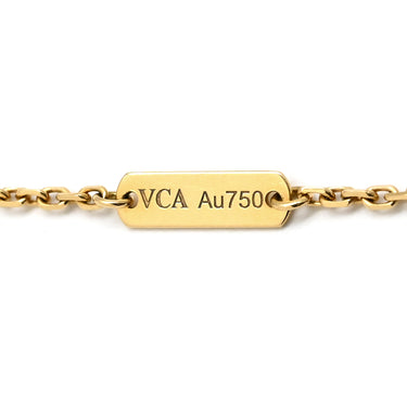 ヴァンクリーフアーペル Van Cleef & Arpels ヴィンテージ アルハンブラ ペンダント VCARA45800 ブラック×イエローゴールド K18YG オニキス ネックレス Au750 18K 黒 オニキス