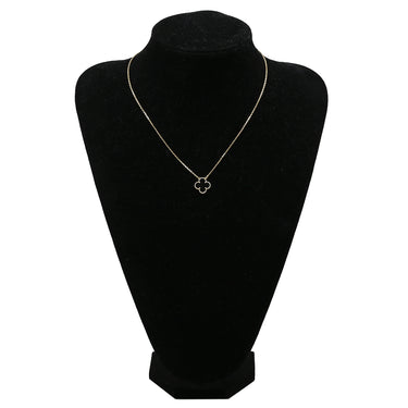 ヴァンクリーフアーペル Van Cleef & Arpels ヴィンテージ アルハンブラ ペンダント VCARA45800 ブラック×イエローゴールド K18YG オニキス ネックレス Au750 18K 黒 オニキス