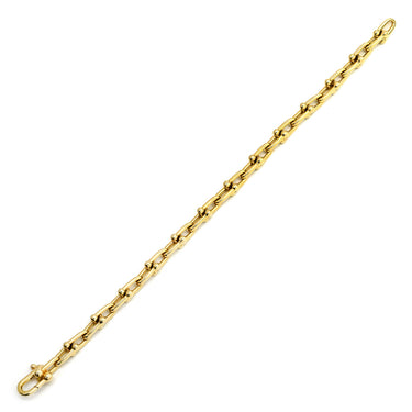 ティファニー Tiffany & Co ハードウェア スモール リンク 60153077 イエローゴールド K18YG ブレスレット T&Co. Au750 18K 18金