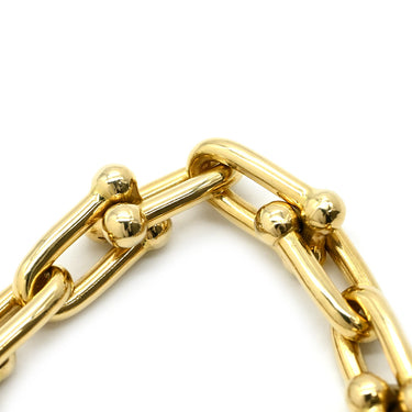 ティファニー Tiffany & Co ハードウェア スモール リンク 60153077 イエローゴールド K18YG ブレスレット T&Co. Au750 18K 18金
