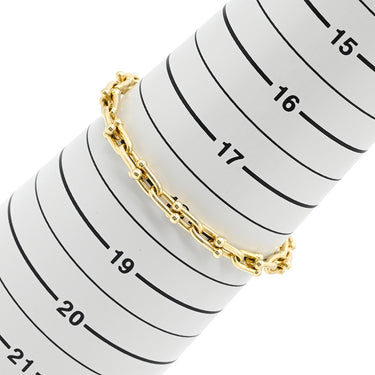 ティファニー Tiffany & Co ハードウェア スモール リンク 60153077 イエローゴールド K18YG ブレスレット T&Co. Au750 18K 18金