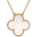 ヴァンクリーフアーペル Van Cleef & Arpels マジック アルハンブラ 銀座本店限定 VCARO41300 パールホワイトXローズゴールド K18PG マザーオブパール ネックレス ピンクゴールド 750 18K