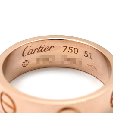 カルティエ Cartier ラブリング B4084851 ピンクゴールド K18PG #51(JP11) リング 指輪 LOVE Ring 750 18K PG 18金 11号