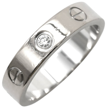 カルティエ Cartier ミニラブリング 1Pダイヤ B4050549 ホワイトゴールド K18WG #49(JP9) リング 指輪 スモールモデル LOVE Ring 750 9号
