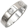 カルティエ Cartier ミニラブリング 1Pダイヤ B4050549 ホワイトゴールド K18WG #49(JP9) リング 指輪 スモールモデル LOVE Ring 750 9号