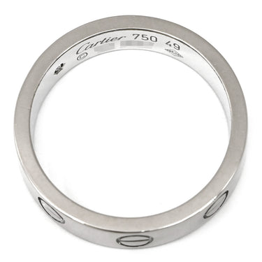 カルティエ Cartier ミニラブリング 1Pダイヤ B4050549 ホワイトゴールド K18WG #49(JP9) リング 指輪 スモールモデル LOVE Ring 750 9号