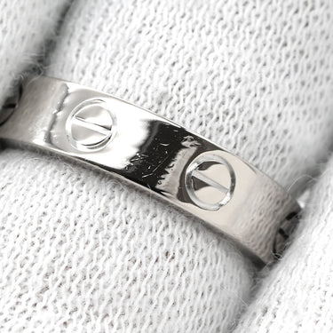カルティエ Cartier ミニラブリング 1Pダイヤ B4050549 ホワイトゴールド K18WG #49(JP9) リング 指輪 スモールモデル LOVE Ring 750 9号