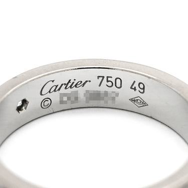 カルティエ Cartier ミニラブリング 1Pダイヤ B4050549 ホワイトゴールド K18WG #49(JP9) リング 指輪 スモールモデル LOVE Ring 750 9号