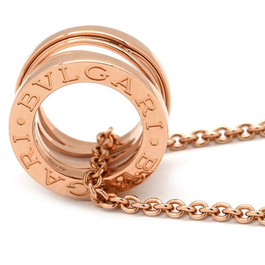 ブルガリ BVLGARI ビーゼロワン レジェンド CL858579 ピンクゴールド×ホワイト K18PG セラミック ネックレス B-zero1 K18PG Au750 18K 18金 白セラミック